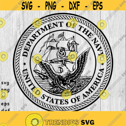 US Navy Emblem Navy Logo svg png ai eps dxf DIGITAL Files for Cricut CNC and other cut or print projects Design 448
