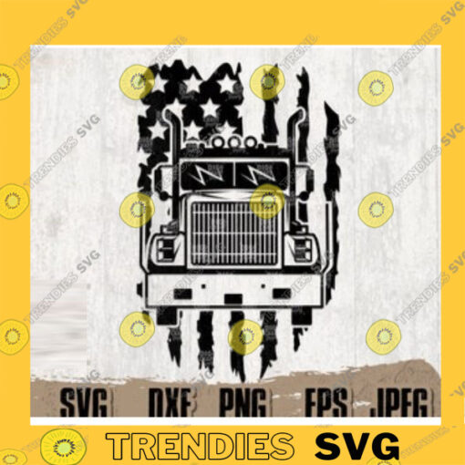 US Semi Truck Digital Downloads 6 US Semi Truck Svg US Truck Svg Big Truck Svg Us Semi Truck Stencil Semi truck Drive svg Trucker Svg copy