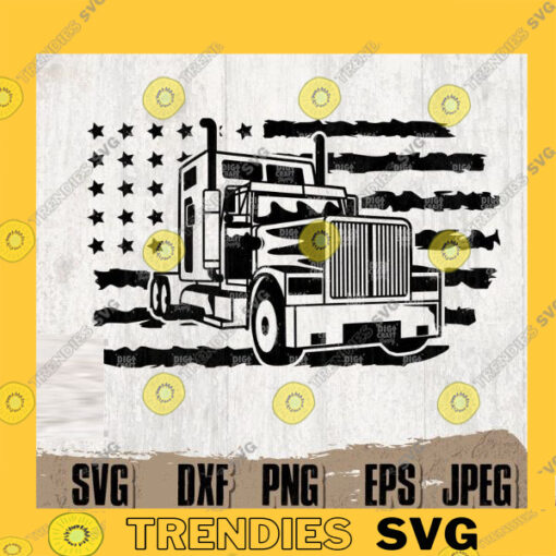 US Semi Truck Digital Downloads Semi Truck Svg Truck Svg Big Truck Svg Semi Truck Stencil Truck Driver svg Trucker Svg Semi Truck Png copy