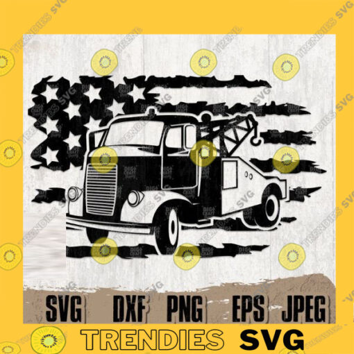 US Tow Truck svg Tow Truck Clipart Tow Truck Cutfile US Truck Driver svg Trucker Dad svg Tow Truck Logo svg Construction svg Truck png copy