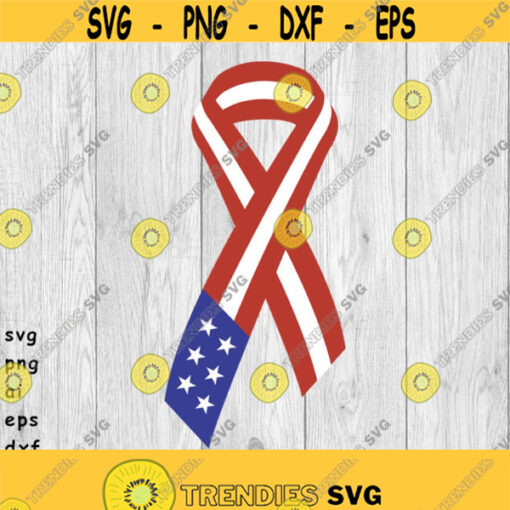 USA American Flag Ribbon US Military Ribbon svg png ai eps dxf Digital Files for Cricut CNC and other cut or print projects Design 462