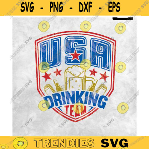 USA Drinking Team SVG Funny 4th of July SVG Drinking svg 4th of July Party svg svg for cut printable sublimation Design 126 copy