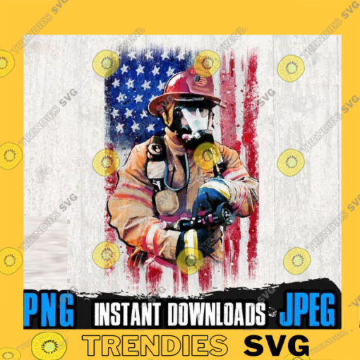 USA Firefighter PNG Files for Sublimation Digital Downloads US Firefighter Shirt Firefighter Png First Responder Png 911 Png Usa Png copy