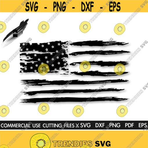 USA Flag Distressed SVG American Flag Svg Cut File Flag Svg 4th of July Svg Patriotic Day Svg Silhouette Cricut Design 308