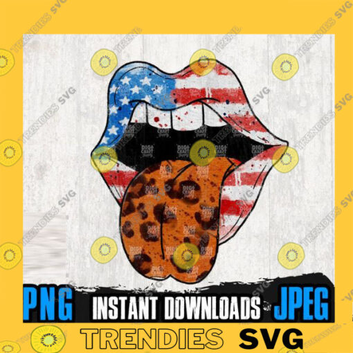 USA Flag Lips PNG Files for Sublimation Patriotic Png 4th of July Png 4th of July Png Files for Sublimation Lips Png Leopard Lips Png copy