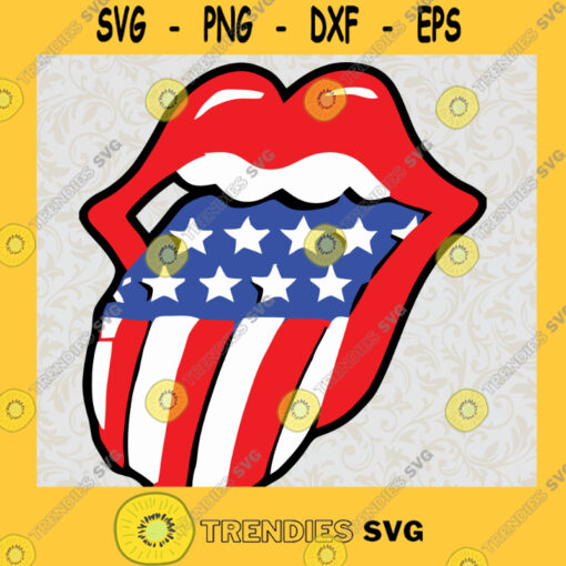 USA Lips SVG Lips American Flag Svg 4th Of July Svg Usa Kiss Svg America Lips Svg Patriotic Day Svg Patriotic Lips Cut File