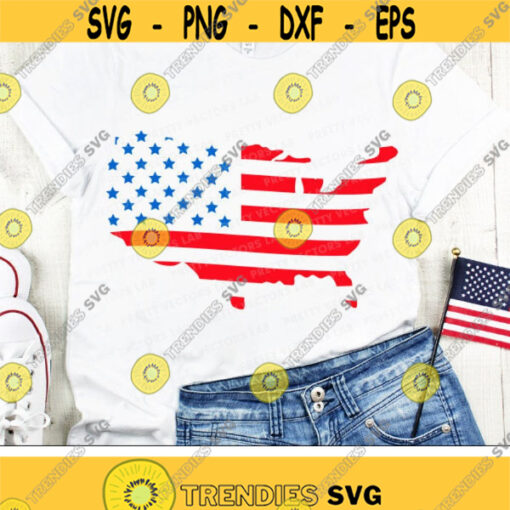USA Map Svg American Flag Svg 4th of July Cut Files Patriotic Svg Dxf Eps Png Fourth of July Svg Memorial Day Svg Silhouette Cricut Design 1736 .jpg