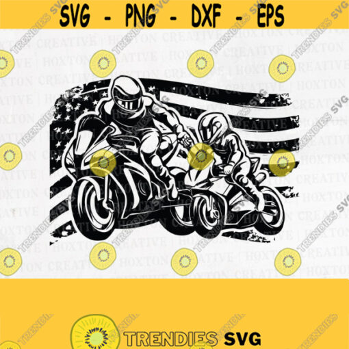 USA Riding Partners for Life Svg Father and Sons Biker Like Father Like Sons Svg Father Sons Partners Father and Sons ShirtDesign 277