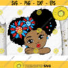 USA Sunflower Girl Svg Peekaboo Girl Svg African American Svg 4th of July Svg Afro Puff Girl Svg Afro Princess Svg Dxf Eps Png Design 702 .jpg