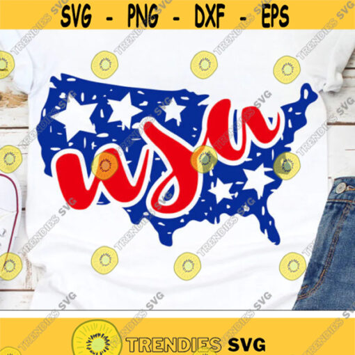 USA Svg 4th of July Svg American Flag Map Cut Files Patriotic Svg Dxf Eps Png Grunge Svg America Svg Memorial Day Silhouette Cricut Design 2645 .jpg