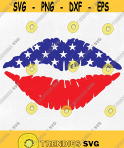 USA lips kiss svg Kiss svg Fourth of July svg 4 of July svg Patriotic Svg America svg. Instant download. Design 291