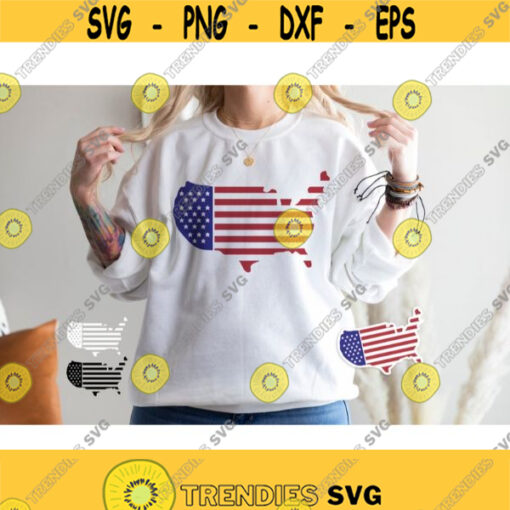 USA map svg 4th of july svg Independence day svg Fourth of July svg USA Patriotic svg Usa shirt svg Sublimation png dxf cricut svg Design 244