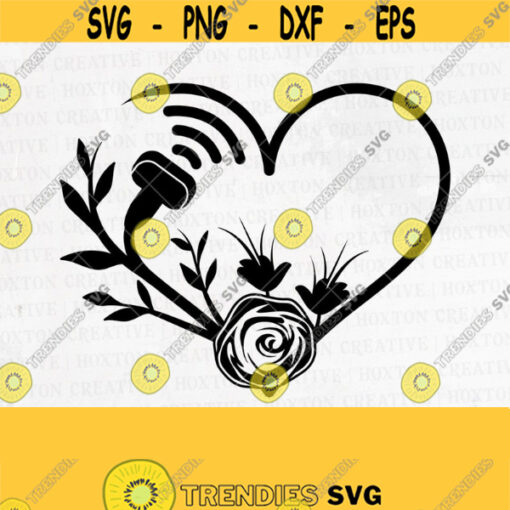 Ultrasound Tech Svg File Ultrasound Probe Floral Heart Svg Sonographer Svg Nurse Svg Cutting FilesDesign 626