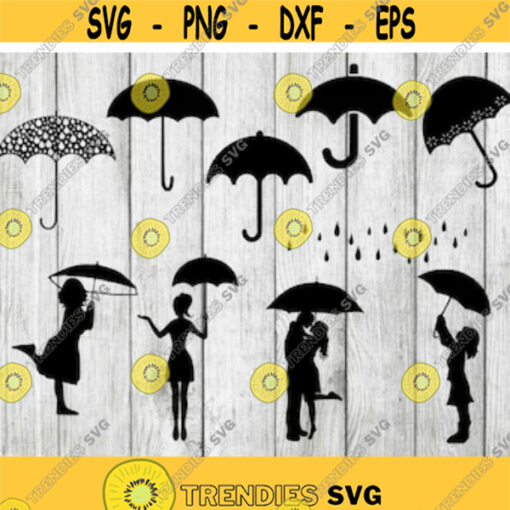 Umbrella svg bundle umbrella clipart rain svg bundle cut files for cricut silhouette png eps svg Design 2959