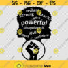 Unapologetic Powerful Resilient Afro Profile Black Power Fist SVG PNG EPS File For Cricut Silhouette Cut Files Vector Digital File