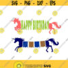 Unicorn Banner Birthday Horse Cuttable Design SVG PNG DXF eps Designs Cameo File Silhouette Design 634