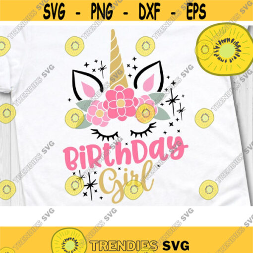 Unicorn Birthday Girl Svg Unicorn Birthday Svg Birthday Girl Svg Birthday Girl Shirt Svg Unicorn Cut files SVG Dxf Eps Png Design 98 .jpg