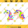 Unicorn Girls Head Cuttable Design SVG PNG DXF eps Designs Cameo File Silhouette Design 1488
