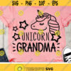 Unicorn Grandma Svg Magical Granny Svg Mothers Day Svg Nana Life Saying Grandma Shirt Design Svg Dxf Eps Silhouette Cricut Cut Files Design 2596 .jpg