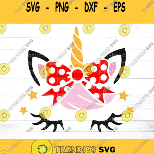 Unicorn SVG Unicorn face bow Minnie Mouse unicorn svg Unicorn Bow Svg Cut File Unicorn Svg File Unicorn Clipart Disney unicorn svg