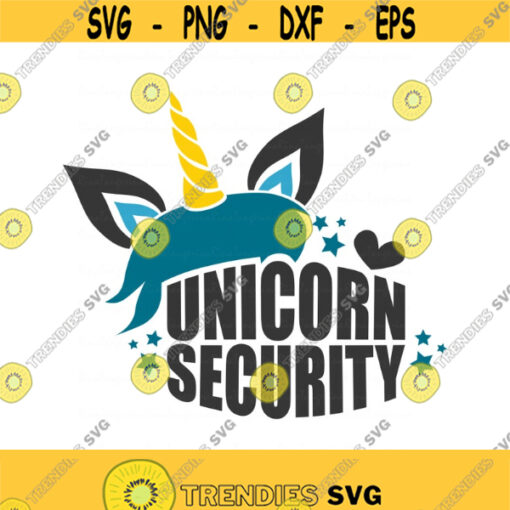 Unicorn security svg unicorn svg png dxf Cutting files Cricut Cute svg designs print for t shirt blue Design 172