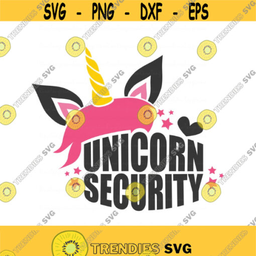Unicorn security svg unicorn svg png dxf Cutting files Cricut Cute svg designs print for t shirt pink Design 699