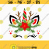 Unicorn svg Christmas unicorn svg Reindeer SVG Christmas SVG Cutting File Svg CriCut Files svg jpg png dxf Silhouette cameo Design 170