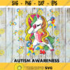 Unicorn svg dabbing unicorn svg Autism awareness autism svg cricut file clipart svg png eps dxf Design 374 .jpg