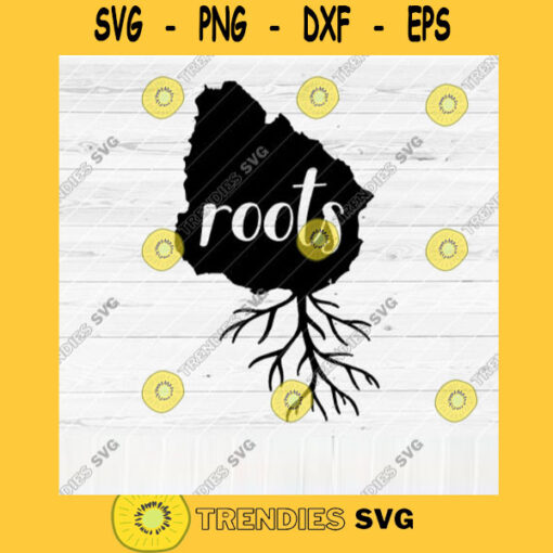 Uruguay Roots SVG File Home Native Map Vector SVG Design for Cutting Machine Cut Files for Cricut Silhouette Png Pdf Eps Dxf SVG
