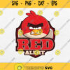 Us Angry Birds Text Red Alert Svg