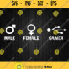 Usb Funny Gaming Male Female Gamer Gender Symbols Svg Png Clipart