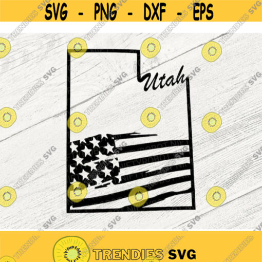 Utah Outline SVG Files Digital Download Utah Flag SVG SVG File for Cricut Distressed Flag svg Utah Outline Cut File Cricut Downloads