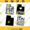 Utah SVG Utah clipart Utah state svg Cricut printable silhouette vinyl decal vector files for cutting machines Design 434