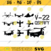 V 22 Osprey svg Mad Props V 22 Osprey svg Silhouette svg png dxf jpg Files V 22 Osprey VTOL Aircraft silhouette Tiltrotor Bell V 22 copy