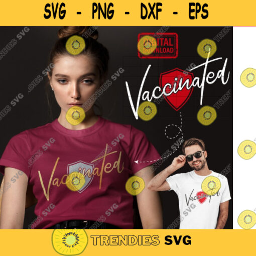Vaccinated svg Proud Member Of The Vaccinated Club svg Vaccinated is shield png Quarantine Shirt file for Cricut Silhouette. 590