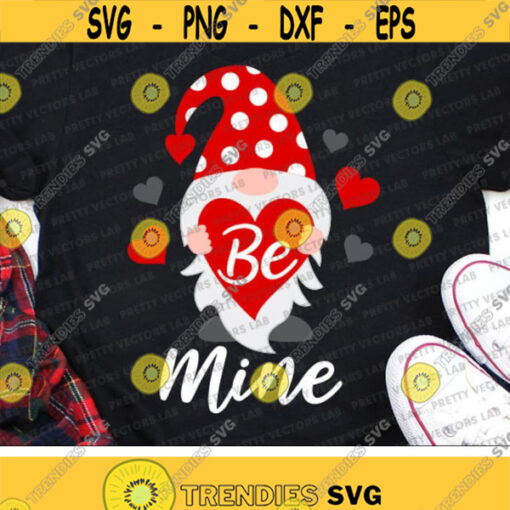 Valentine Gnome Svg Gnome with Heart Svg Be Mine Cut Files Valentines Day Svg Dxf Eps Png Love Clipart Girls Svg Silhouette Cricut Design 2760 .jpg