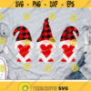 Valentine Gnomes Svg Buffalo Plaid Svg Valentines Day Svg Dxf Eps Png Love Cut Files Christmas Svg Girls Design Silhouette Cricut Design 2461 .jpg