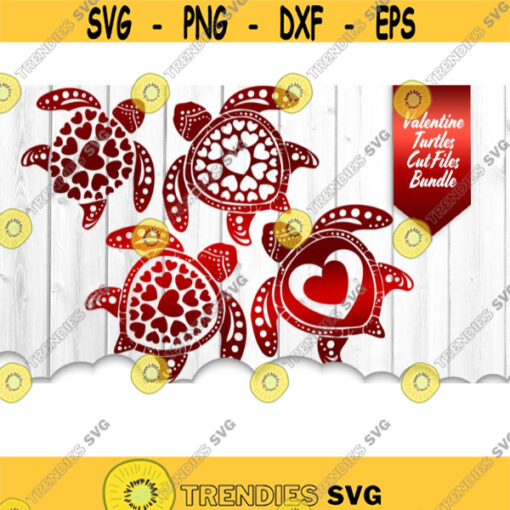 Valentine Heart Sea Turtle SVG Bundle Sea Turtle SVG Files For Cricut Valentines Clip Art Turtle Svg Decal Files Wall Art Heart .jpg