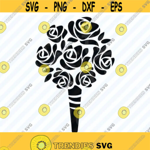 Valentine Rose SVG Files for cricut Roses Vector Images Clipart Floral Swag SVG Image Eps Rose Png Dxf Rose Bouquet Clip Art Wedding svg Design 650