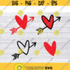 Valentine SVG Heart Arrow Svg Love SVG Valentines SVG Valentines Day Svg Heart Svg Cupid Svg Valentines Clipart Heart Svg File .jpg
