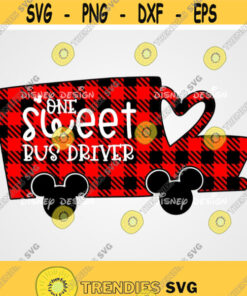 Valentine SVG One Sweet Bus Driver svg vintage Truck svg disney valentines design Love SVG CriCut Files svg png dxf Silhouette Design 249