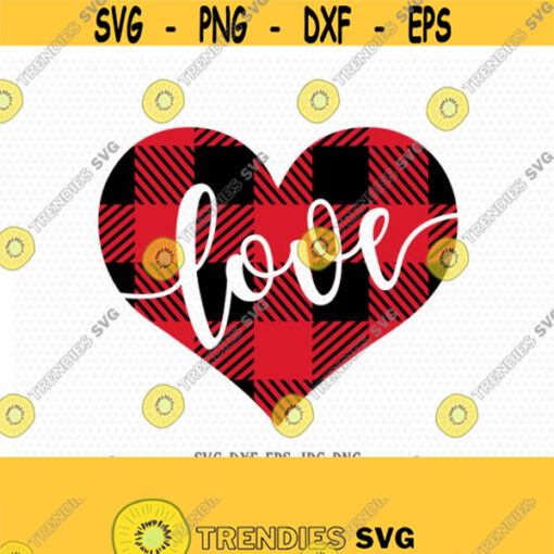 Valentine SVG Plaid heart svg Valentines Day SVG Love SVG Love Heart Svg CriCut Files svg jpg png dxf Silhouette Design 174