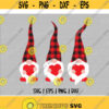 Valentine gnome svg Three Gnomes Holding Hearts Valentine Shirt SVG Cut Files for Cricut Design 216
