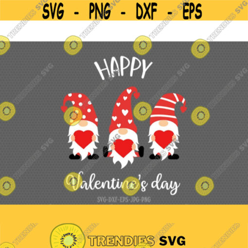 Valentine gnomes with heart svg gnomes svg happy valentines day svg Love svg valentine svg svg for CriCut silhouette svg jpg png dxf Design 280