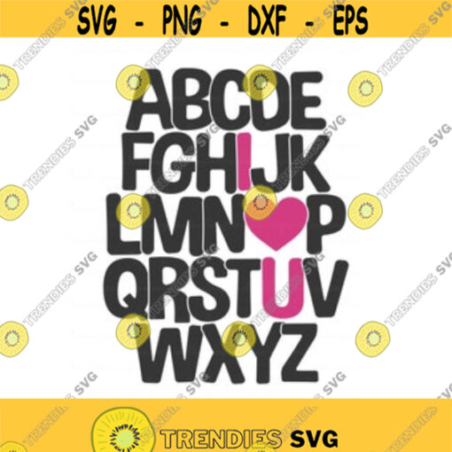 Valentine svg alphabet svg Valentines day svg love svg png dxf Cutting files Cricut Funny Cute svg designs print for t shirt Design 165
