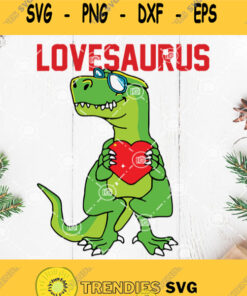 Valentines Day Dinosaur T Rex Svg Red Heart Svg Boys Valentines Day Svg Gift For Valentines Day Svg Svg Svg Cut Files Svg Clipart Silho
