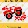 Valentines Day Monster Truck Valentines Day svg Valentines Day cut file digital download Boy Valentines Day SVG SVGPrintable Image Design 1122
