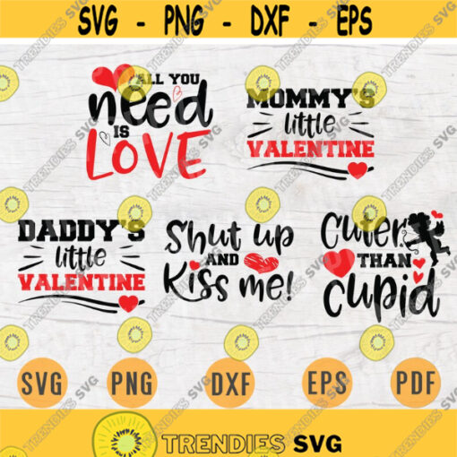 Valentines Day SVG Bundle Pack 5 Svg Files for Cricut Vector Quotes Cut Files INSTANT DOWNLOAD Cameo Dxf Eps Png Pdf Iron On Shirt 3 Design 699.jpg