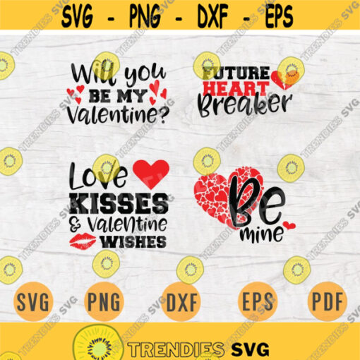 Valentines Day SVG Bundle Pack4 Svg Files for Cricut Vector Quotes Cut Files INSTANT DOWNLOAD Cameo Dxf Eps Png Pdf Iron On Shirt 1 Design 237.jpg