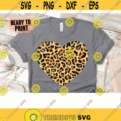 Valentines Day Svg Leopard print Heart Svg Valentines day decal Valentines Svg Heart Clipart Valentine Shirt Svg files for Cricut
